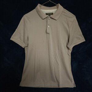 Banana Republic Luxury Touch Gray Short Sleeve Polo Shirt Men's Size S
